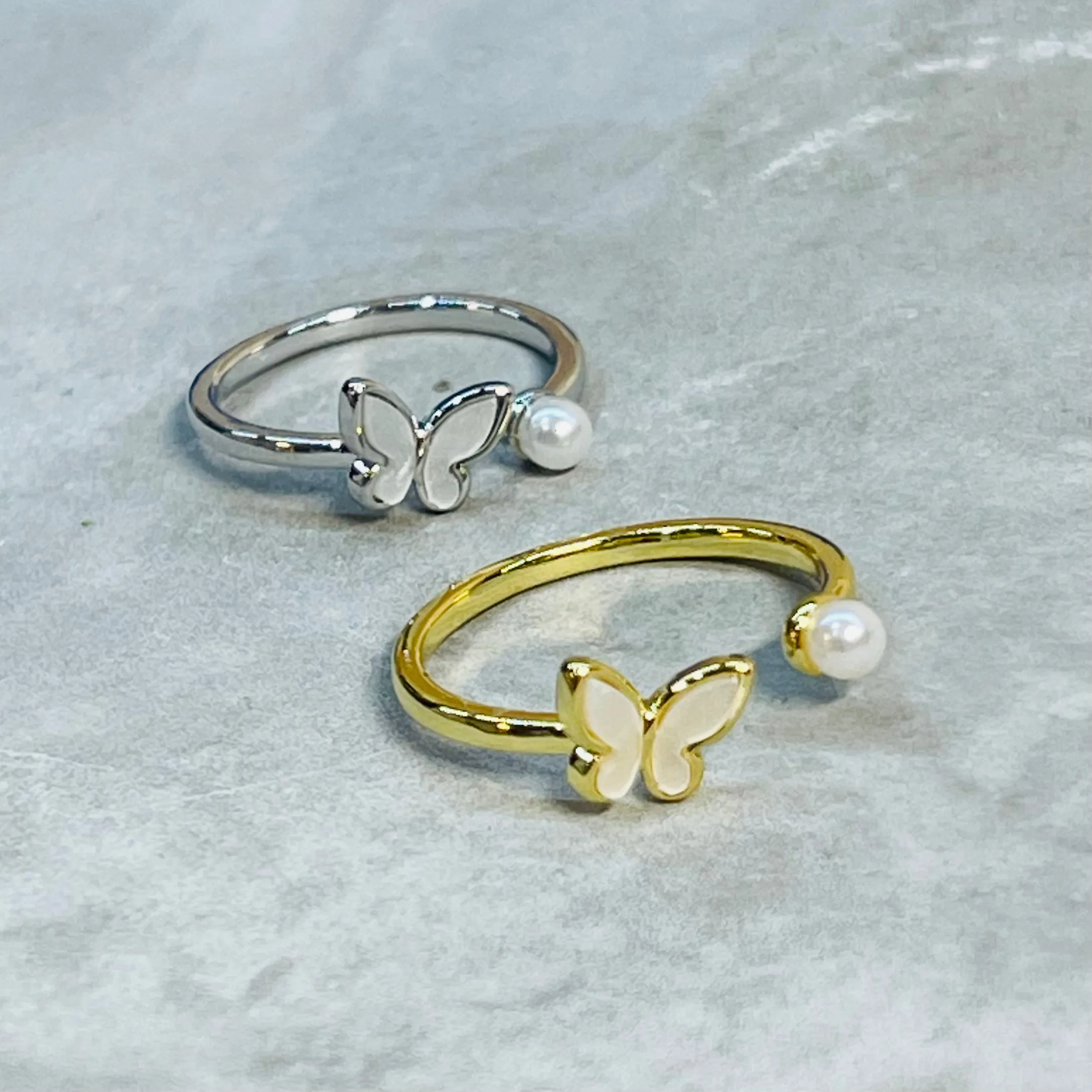 Butterfly Adjustable Ring, Minimal and Elegant Design