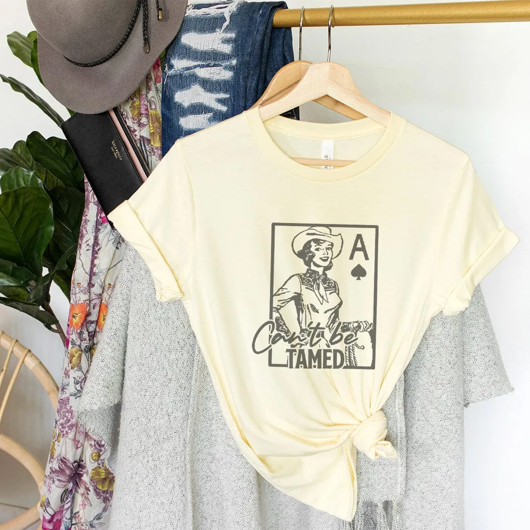 Can't Be Tamed Western Graphic T-Shirt - WE158