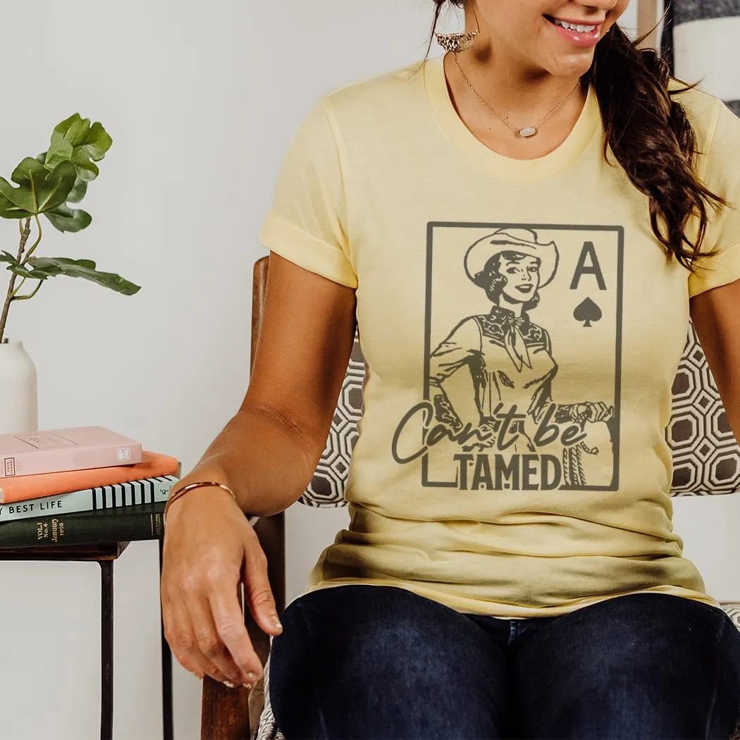 Can't Be Tamed Western Graphic T-Shirt - WE158