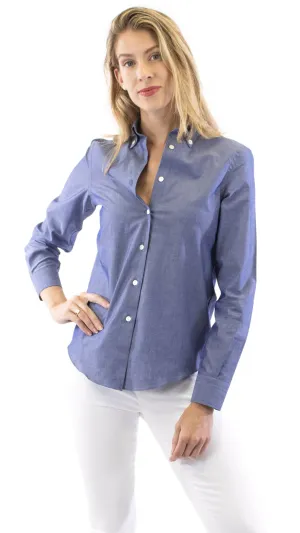 Caty Button Down Shirt - Blue