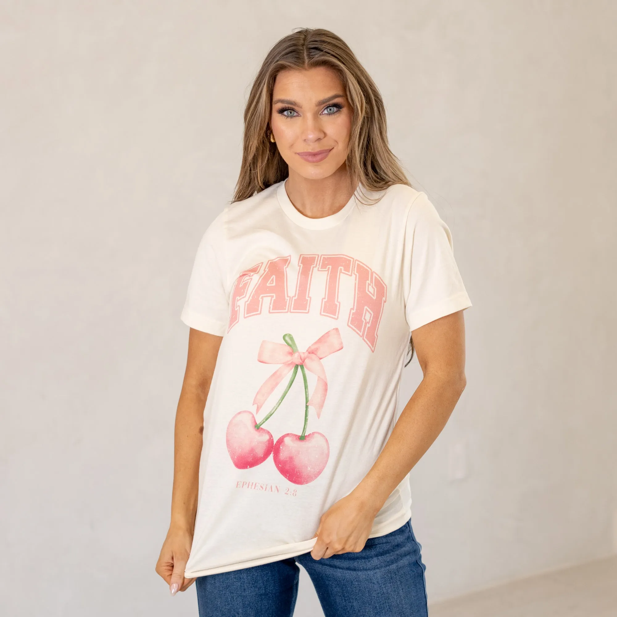 Cherry Croquette Faith Graphic Tee