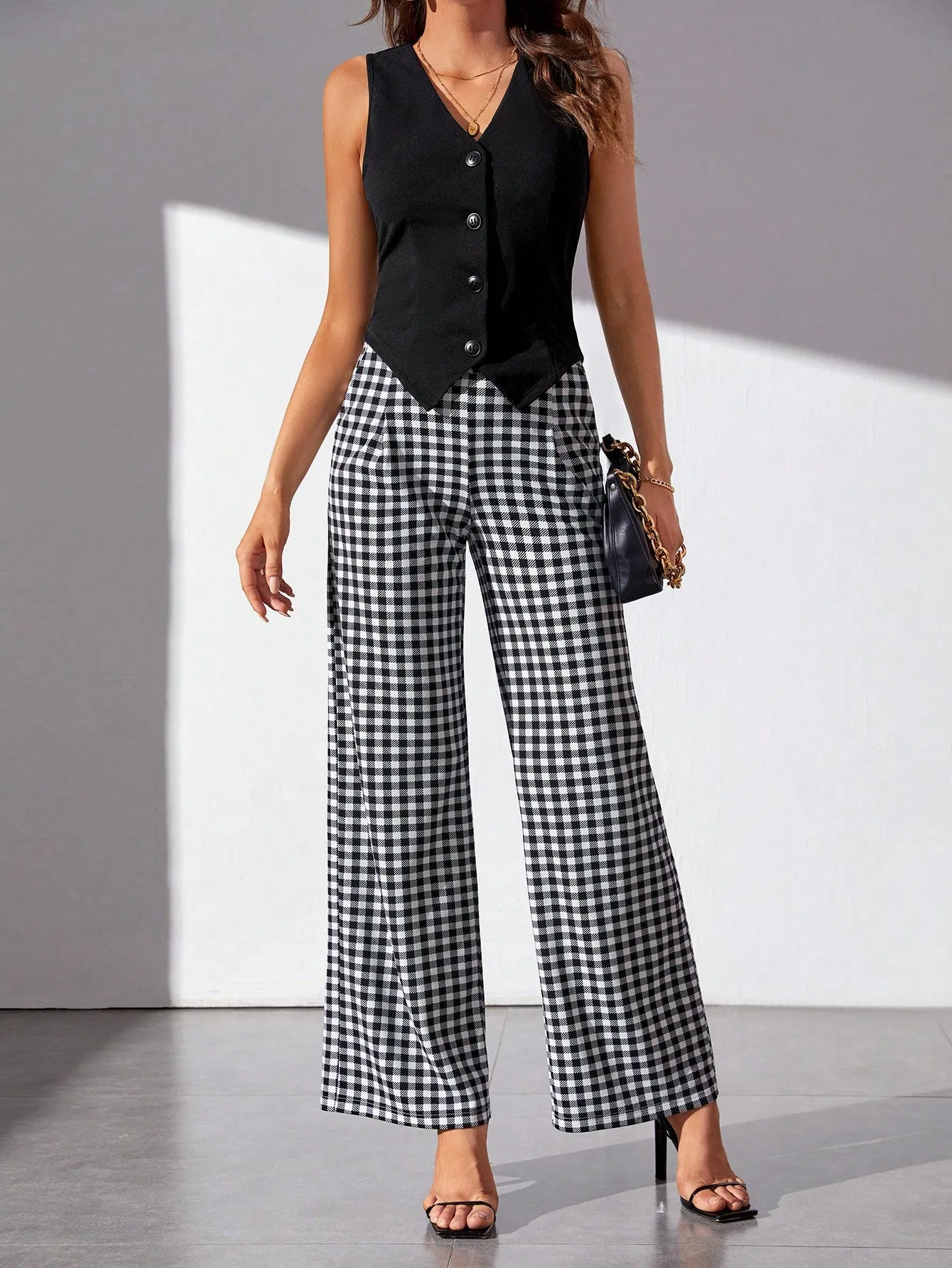 Cherry Vibes: Blazer Chaleco Unicolor para Mujer en
