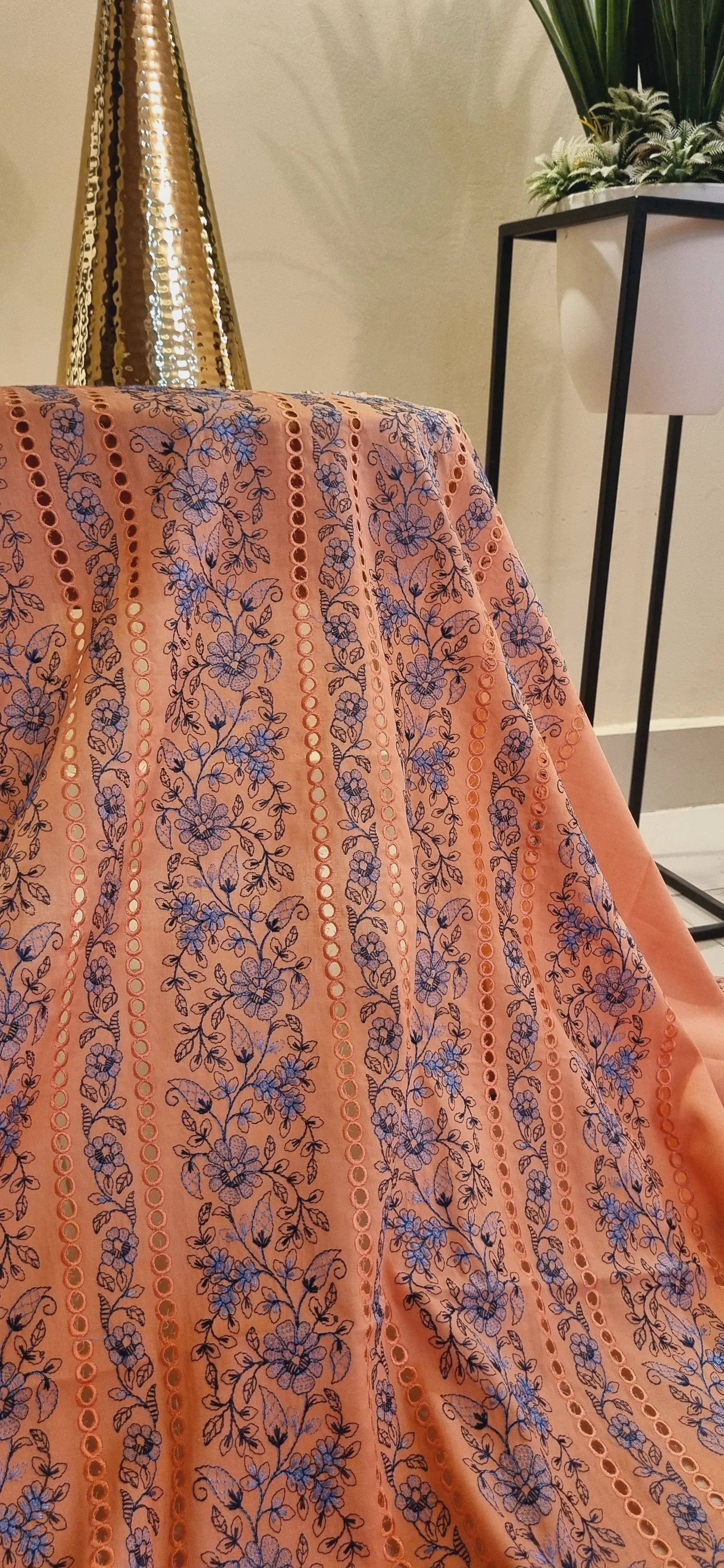 Chikan embroidered lawn two-piece suits
