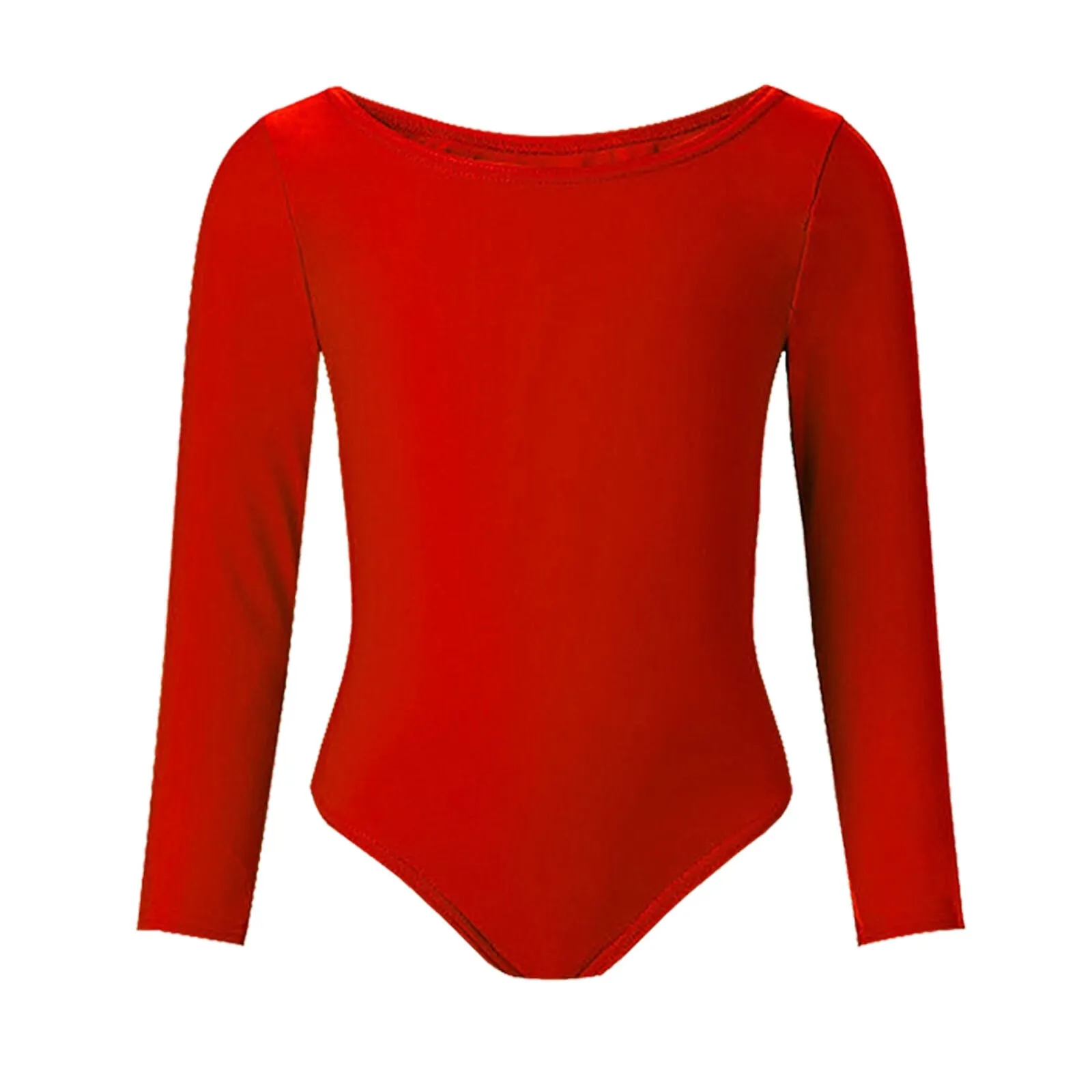 Children Girls Leotard Gymnastic Ballet Dance Long Sleeve Shiny Lycra Sport Suit Shiny Lycra Leotard (Girls, Activewear, Sport Suit)