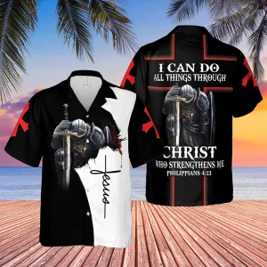 Christianartbag Hawaiian Shirt, I Can Do All Thing Through Christ Jesus Hawaiian Shirt, Christian Hawaiian Shirts For Men & Women.