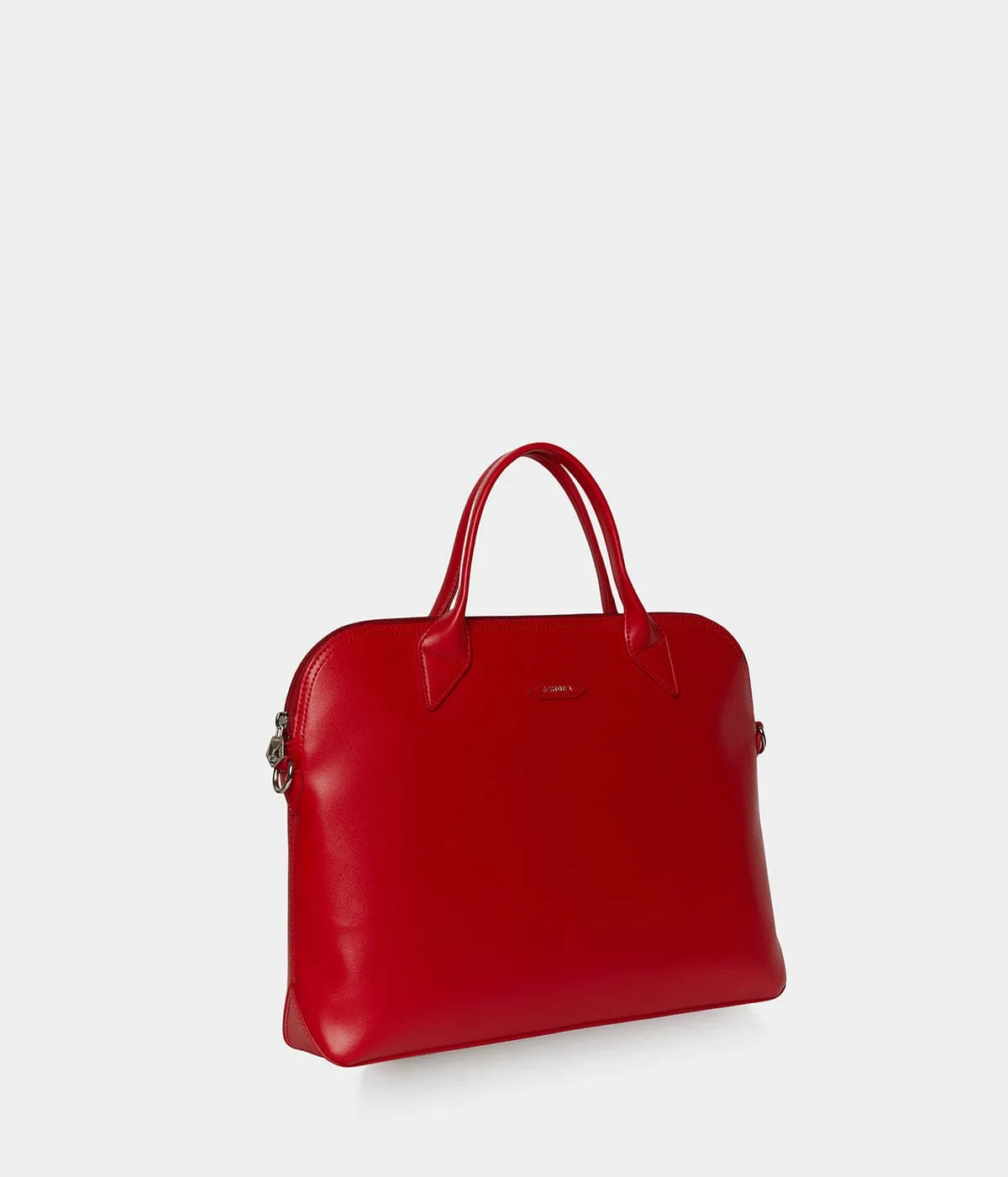 City Vegan Apple Skin Leather Briefcase | Red