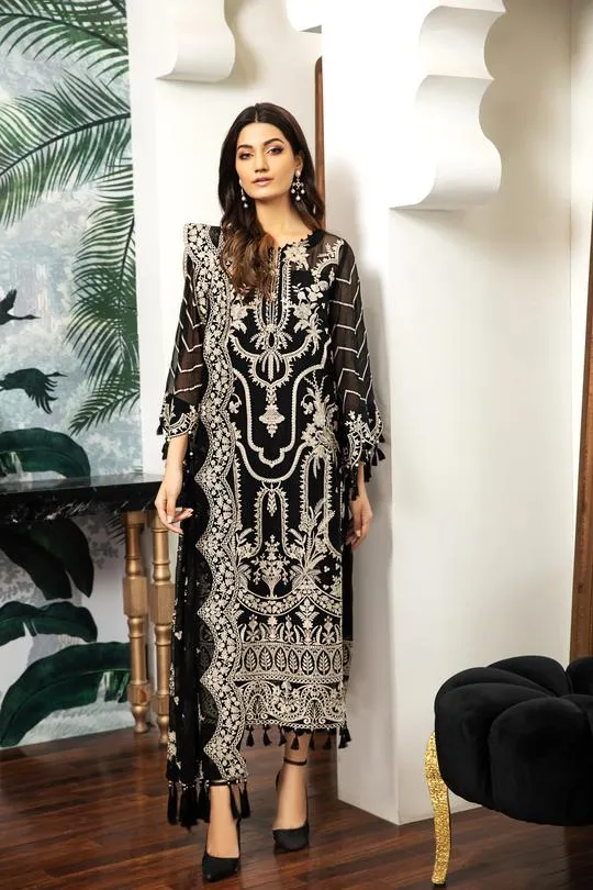 Clara | Alizeh Royale De Luxe Collection | Unstitched Embroidered Chiffon Suits