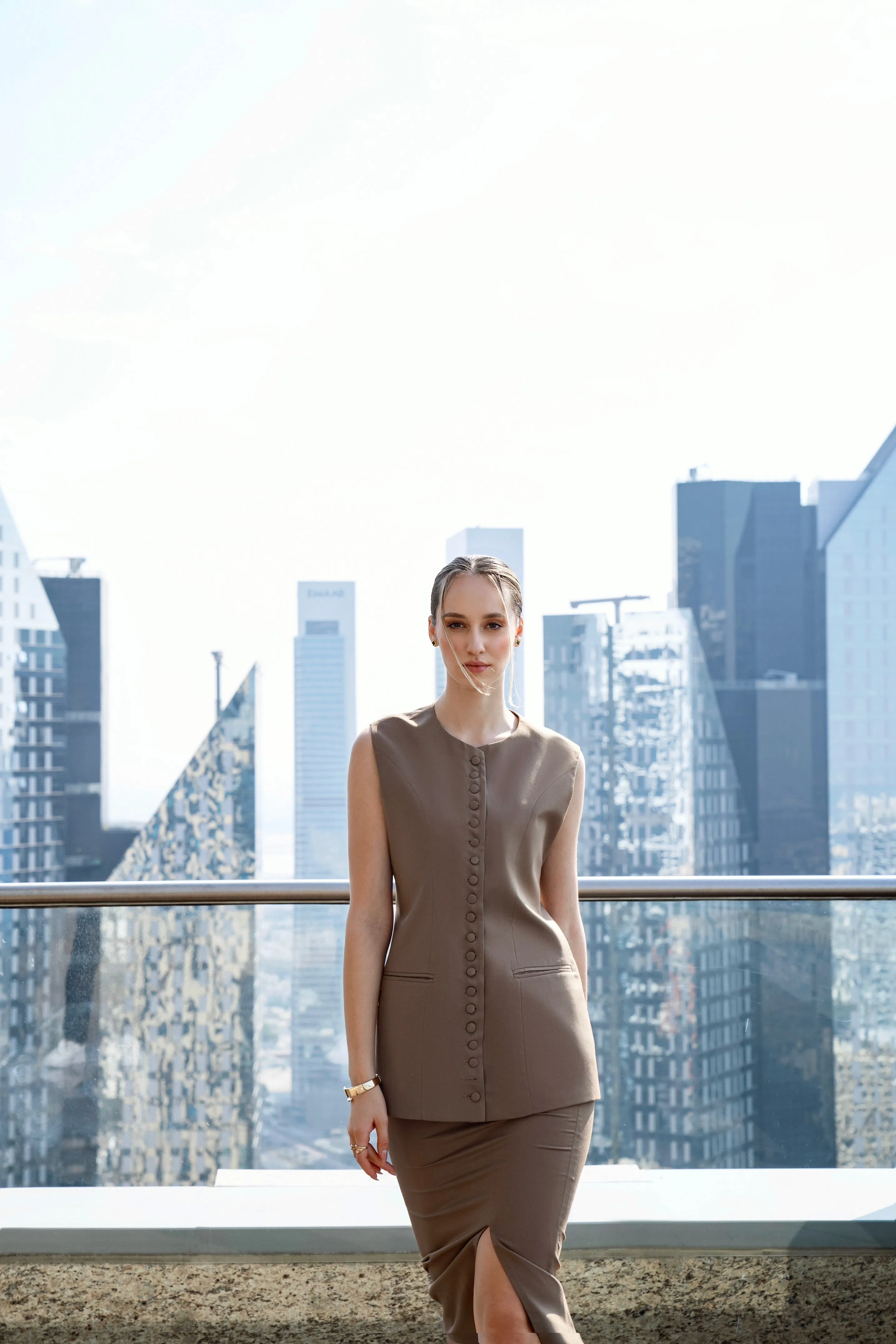 Cocoa Brown - Dress Skirt