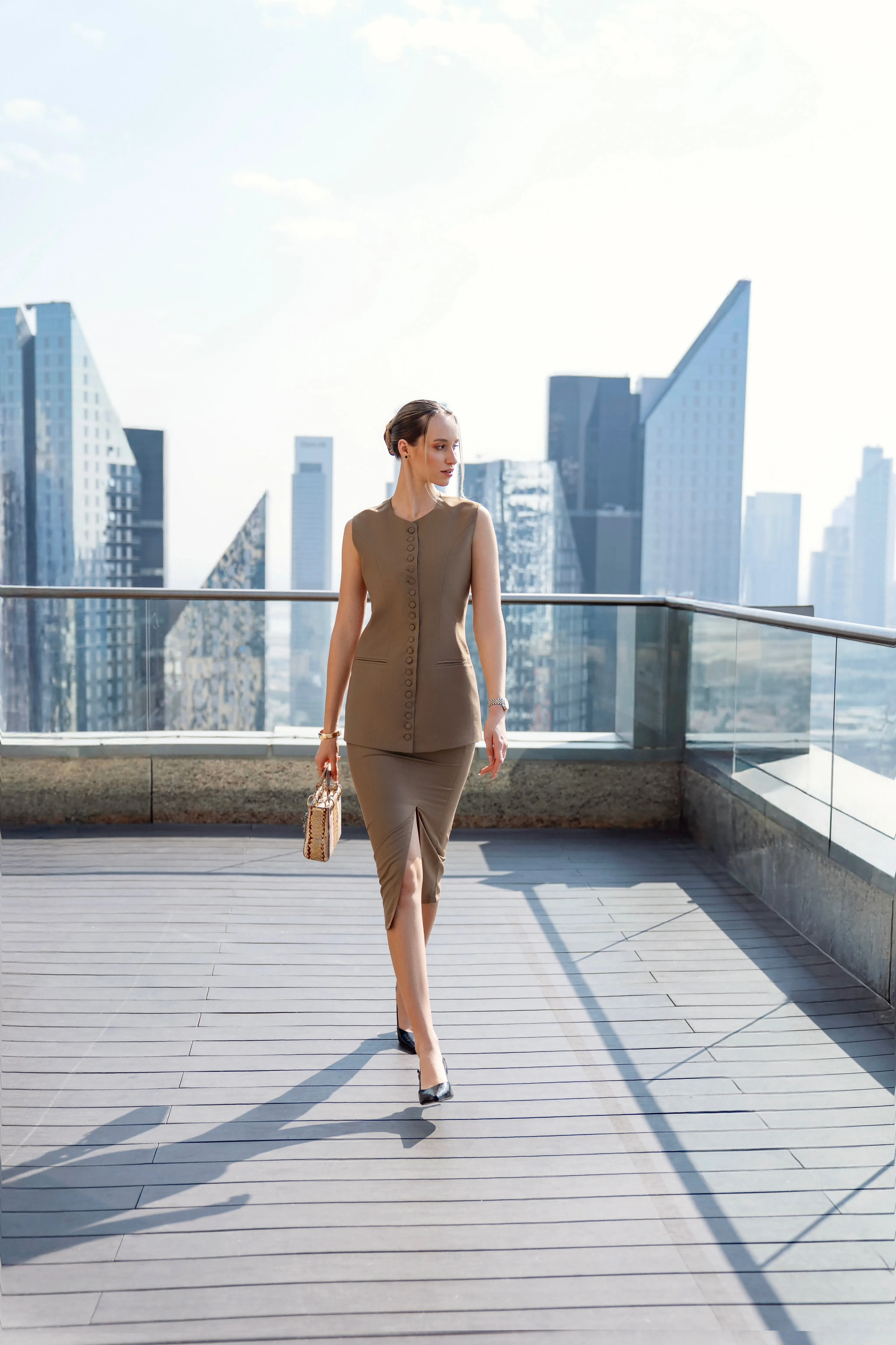 Cocoa Brown - Dress Skirt