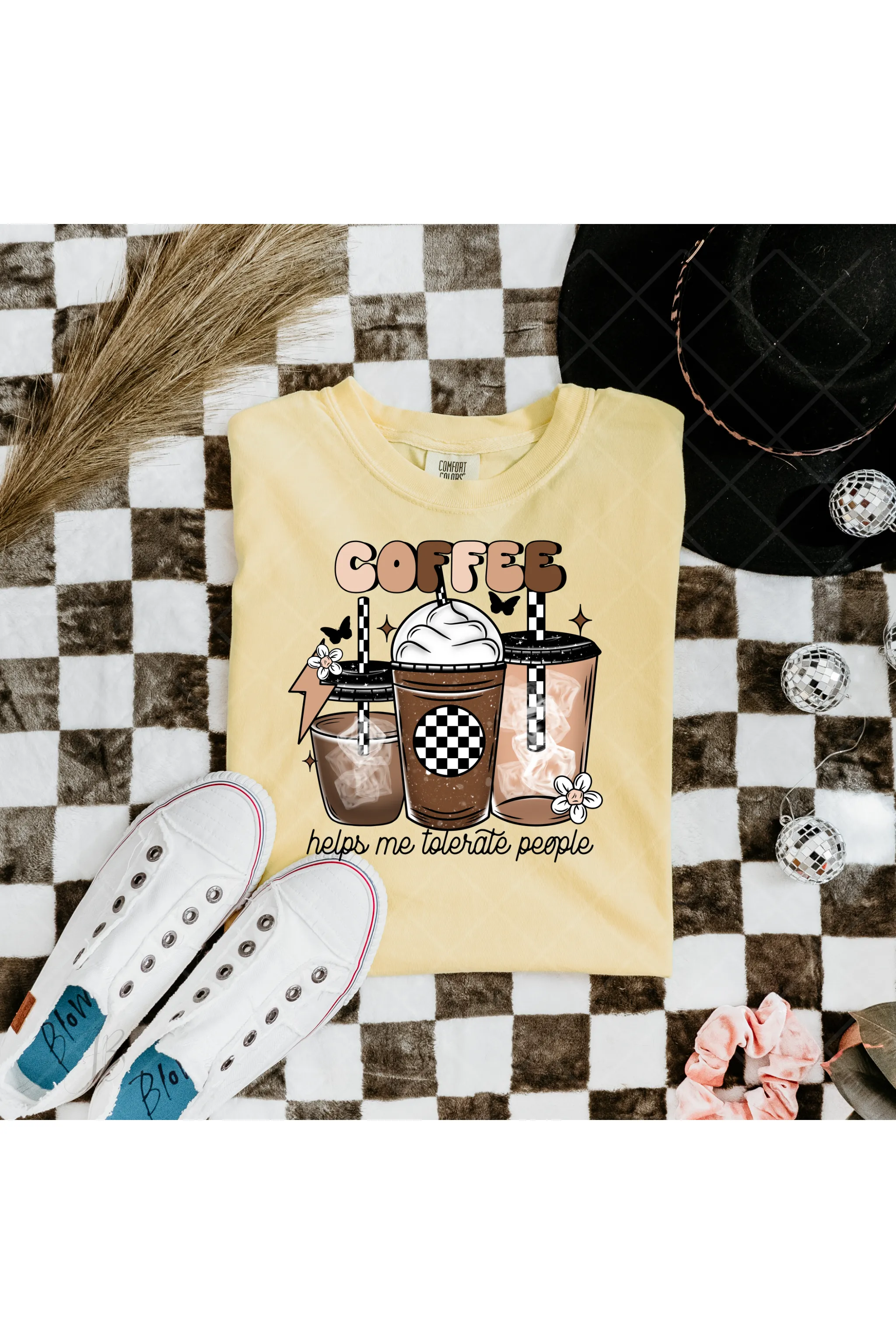 Coffee Fuels Me: Aesthetic Coffee Lover Comfort Colors T-Shirt