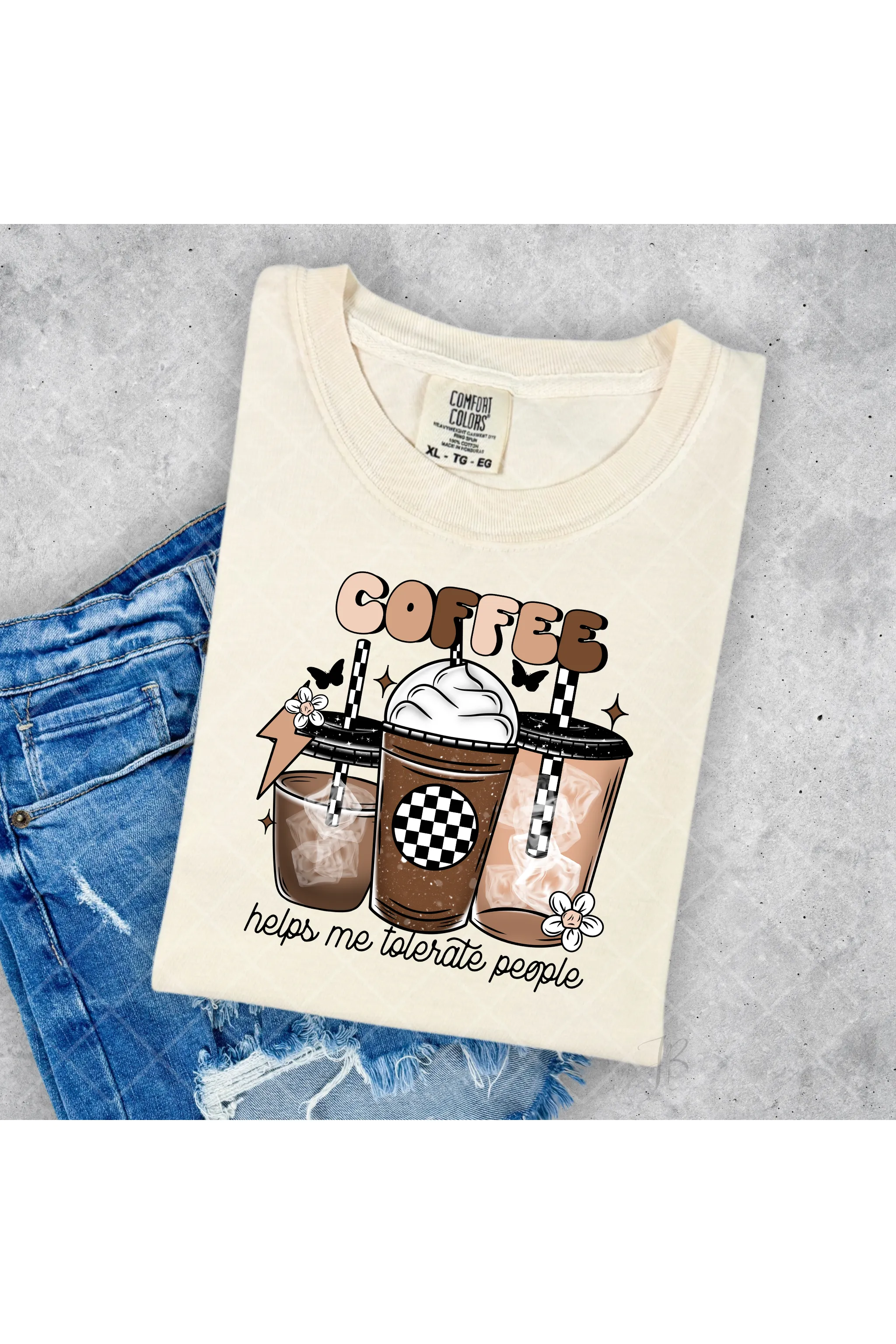 Coffee Fuels Me: Aesthetic Coffee Lover Comfort Colors T-Shirt