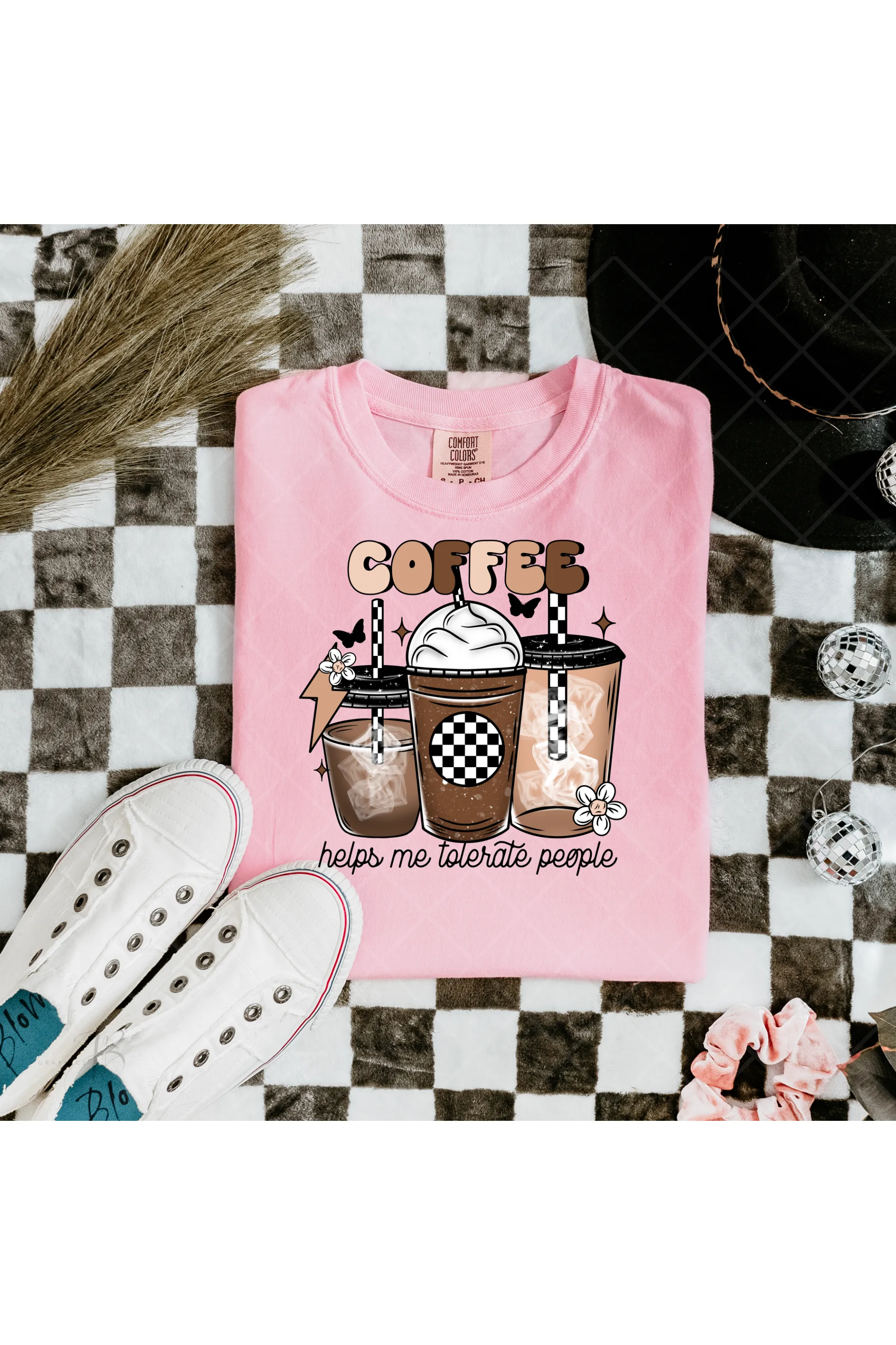 Coffee Fuels Me: Aesthetic Coffee Lover Comfort Colors T-Shirt