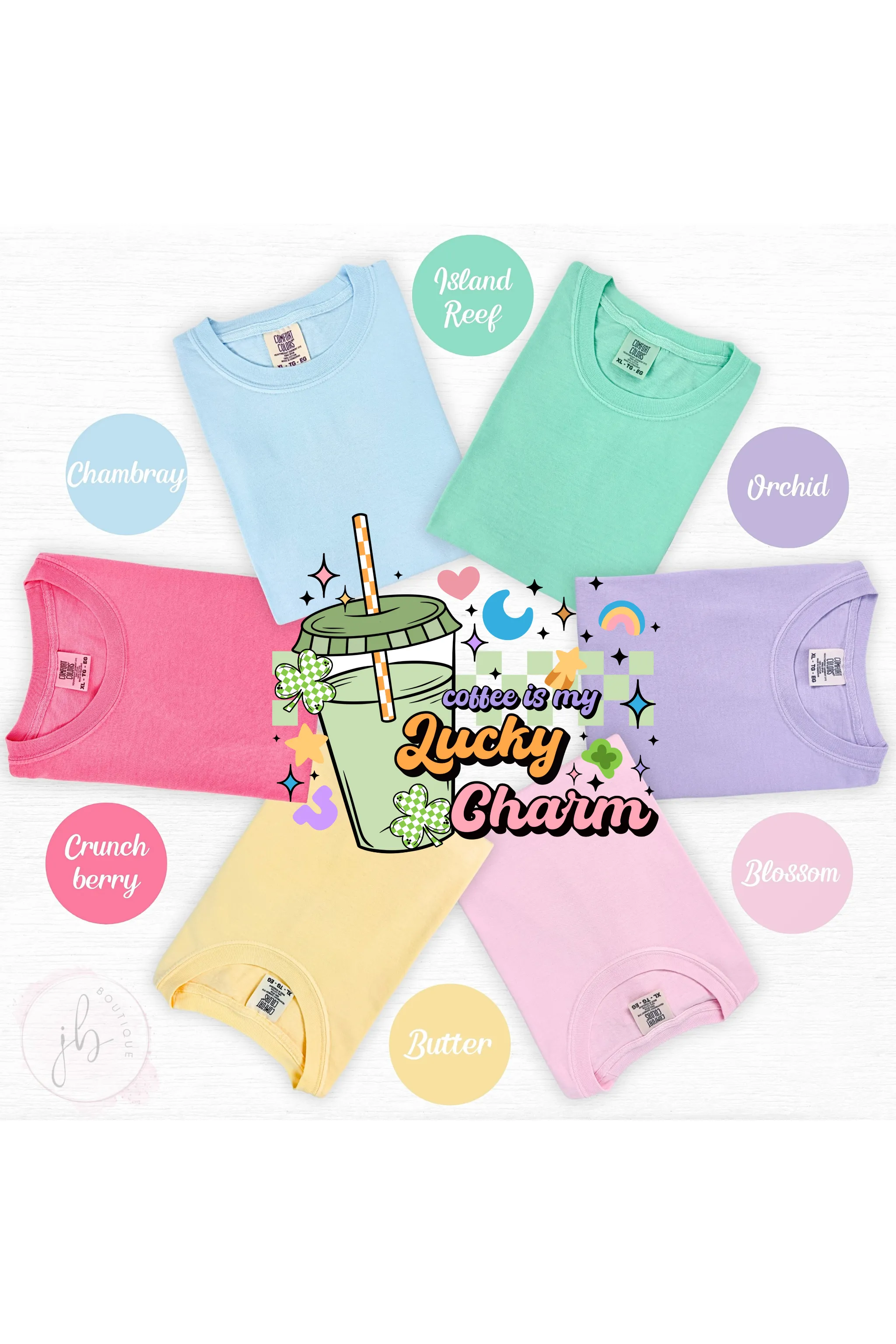 Coffee is my Lucky Charm Comfort Colors T-Shirt
