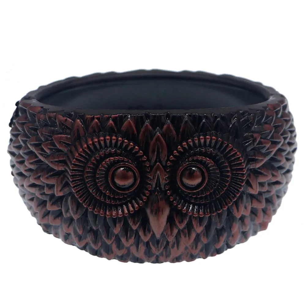 Copper Black Hoot Owl Hinged Bracelet