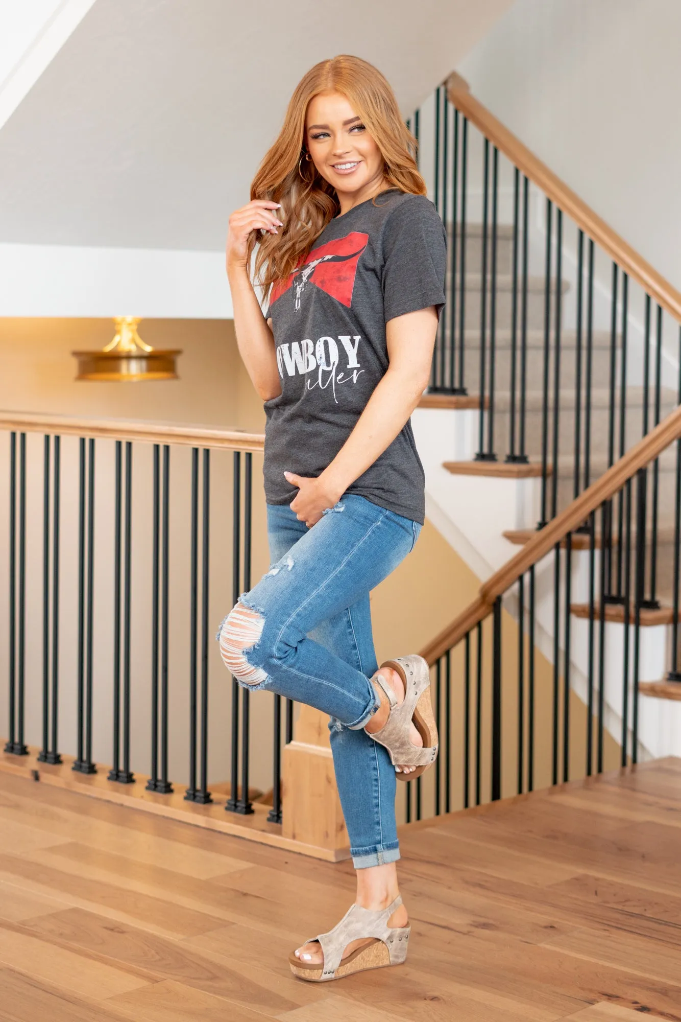 Cowboy Killer Graphic Tee - Dark Grey