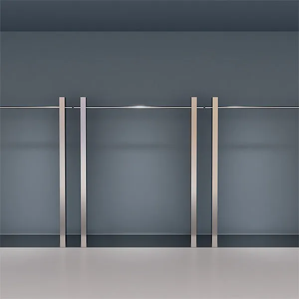 CR049 Garment Display Full Stainless Steel Clothing Rack
