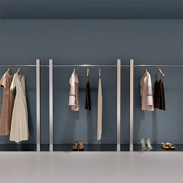 CR049 Garment Display Full Stainless Steel Clothing Rack