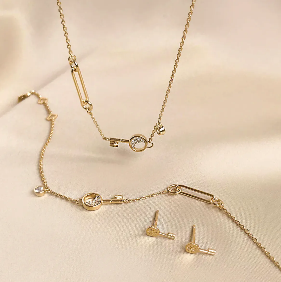 Crescent Key Bracelet
