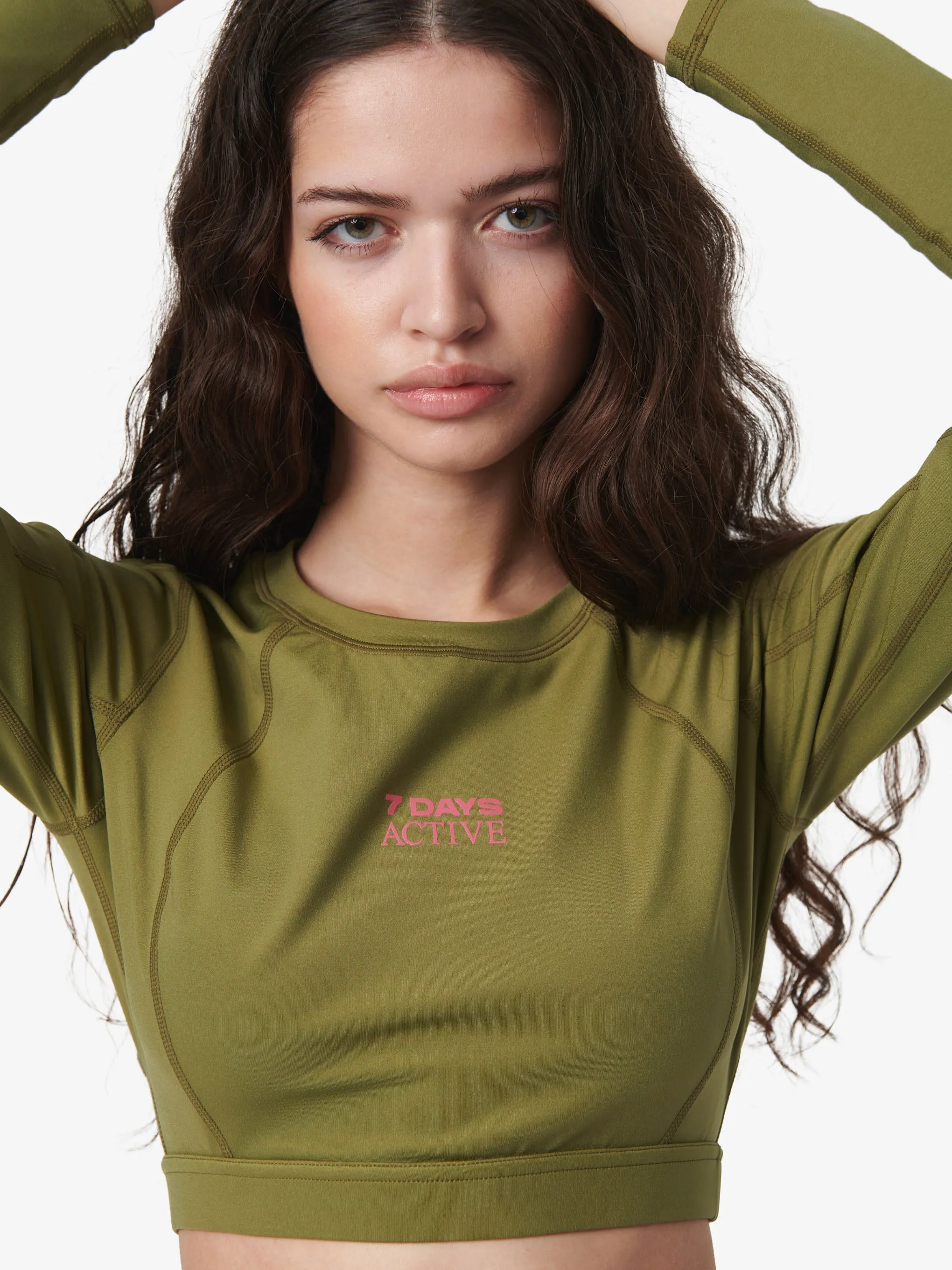 Cropped Longs Sleeve Top