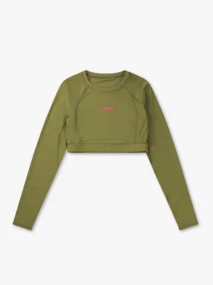Cropped Longs Sleeve Top