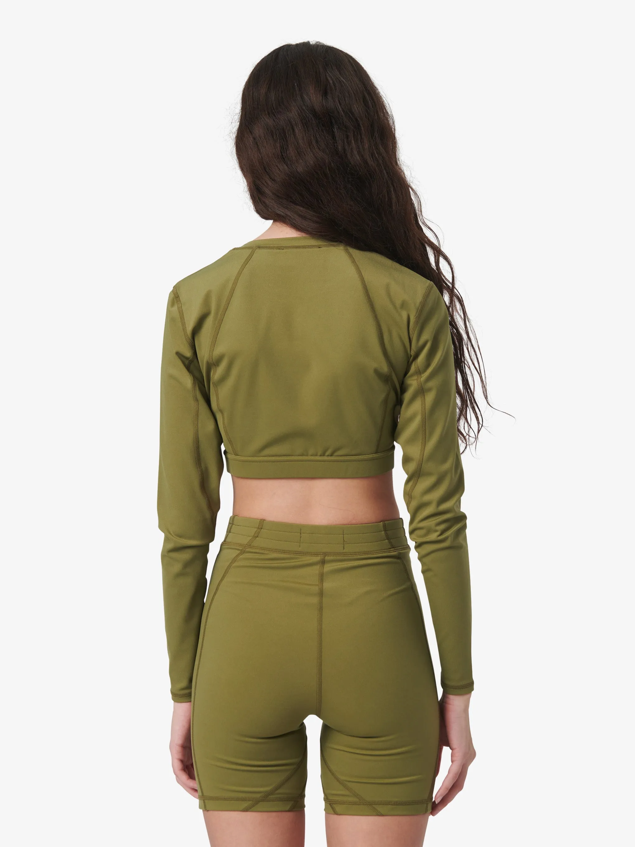 Cropped Longs Sleeve Top