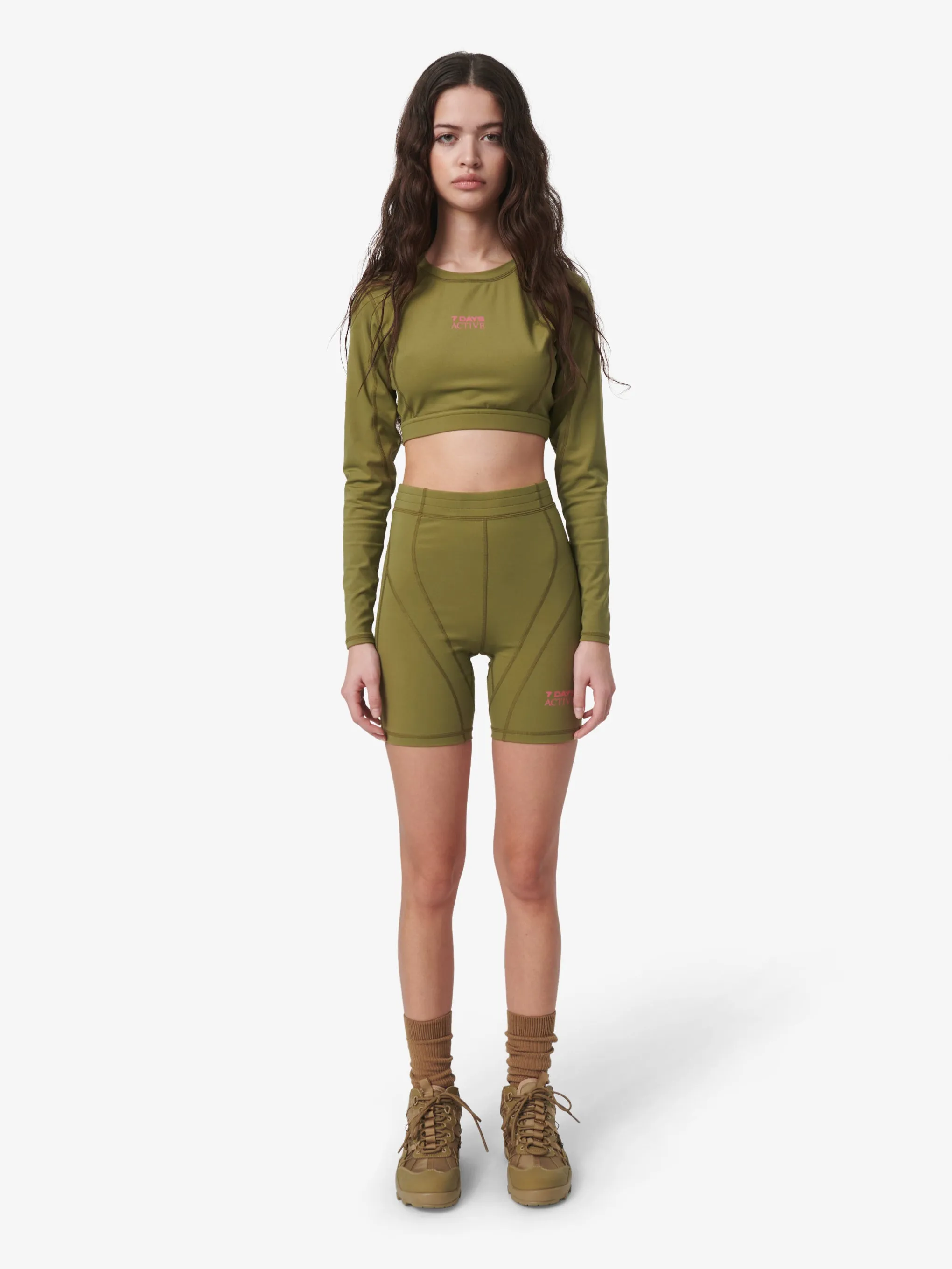 Cropped Longs Sleeve Top