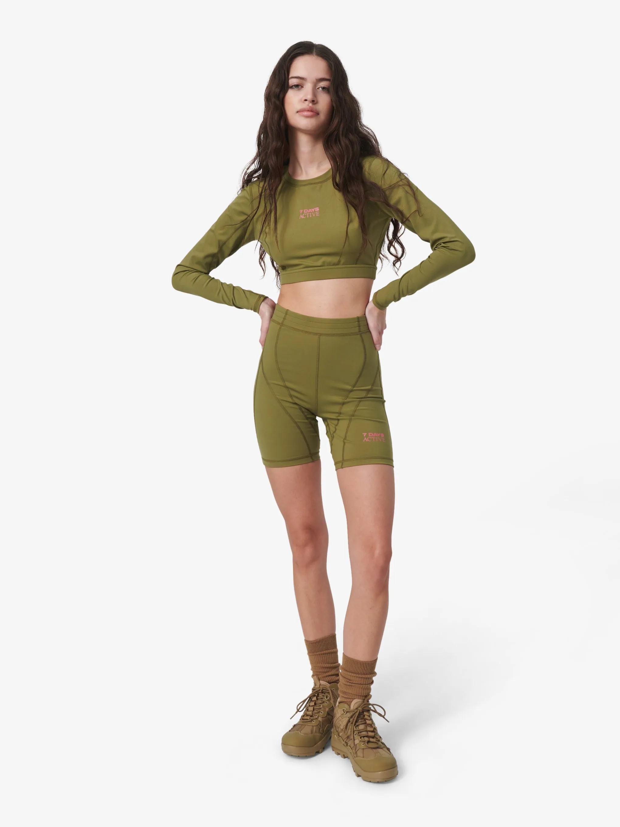 Cropped Longs Sleeve Top