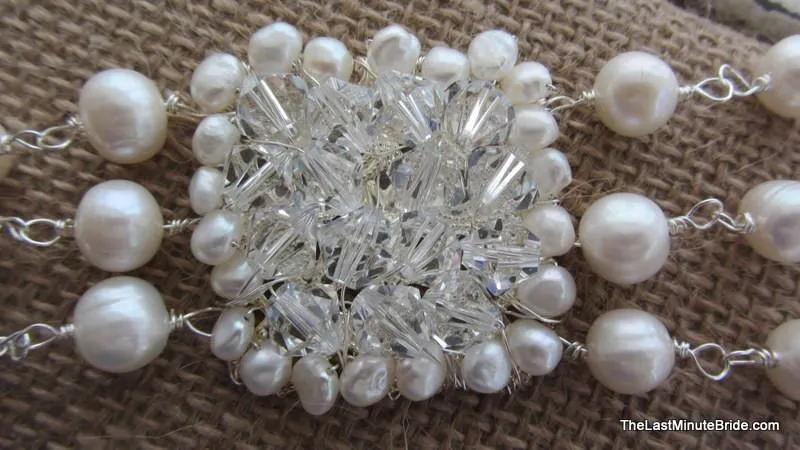 Custom Swarovski Pearl & Crystal Bracelet