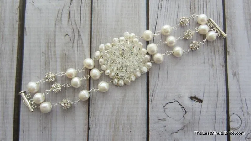 Custom Swarovski Pearl & Crystal Bracelet