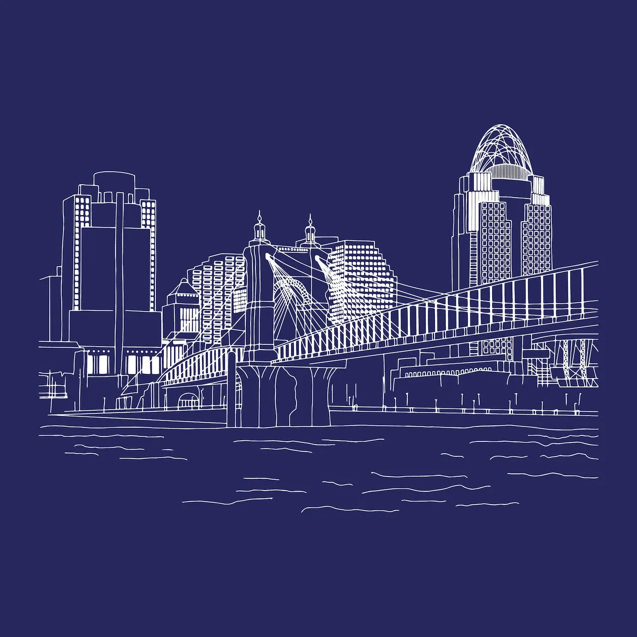 Custom Upgrade: Ohio Lining Collection (Blue Line Only)
