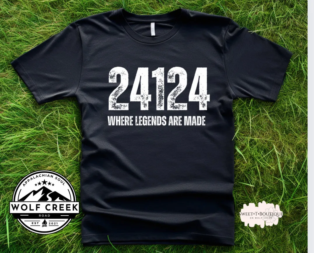 Custom ZipCode Where Legends Are Made Wolf Creek Road Original