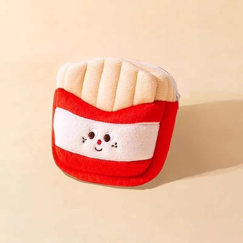 Cute Pet Burger Fries Backpack Rope Leash
