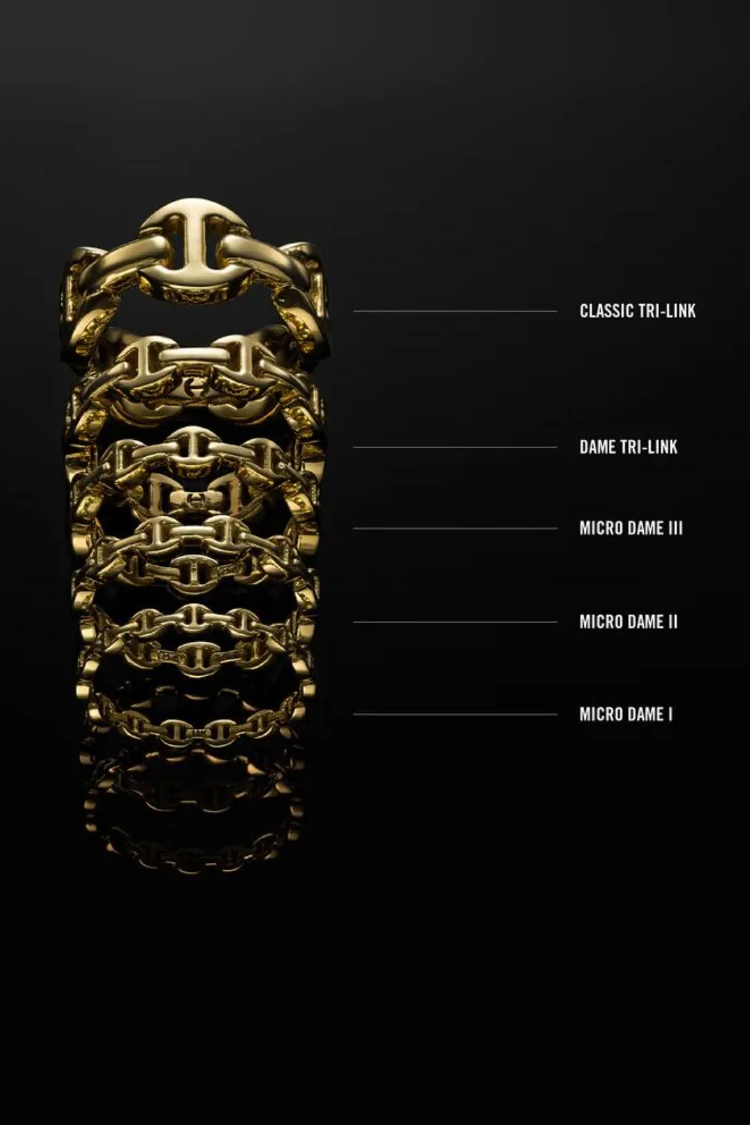 Dame Tri-Link Ring