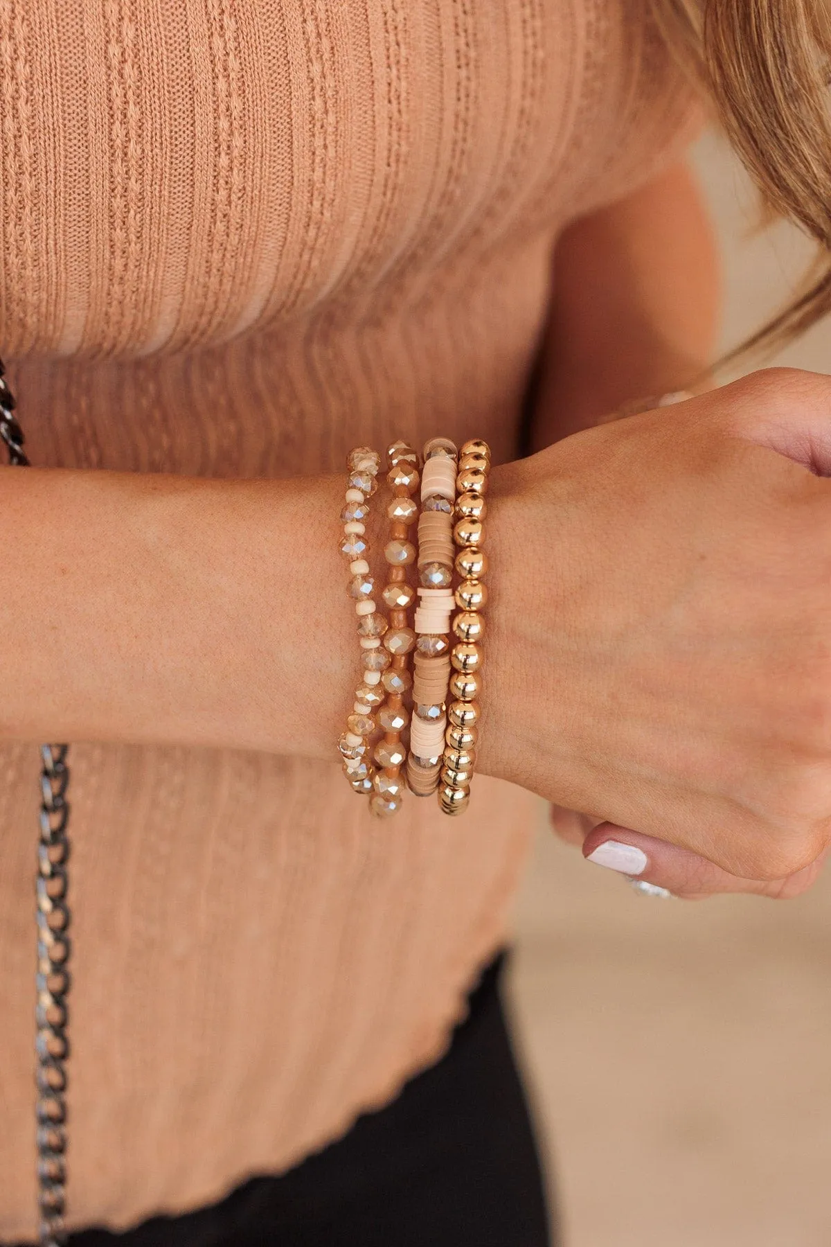 Day Dream Of Me Bracelet Set- Natural