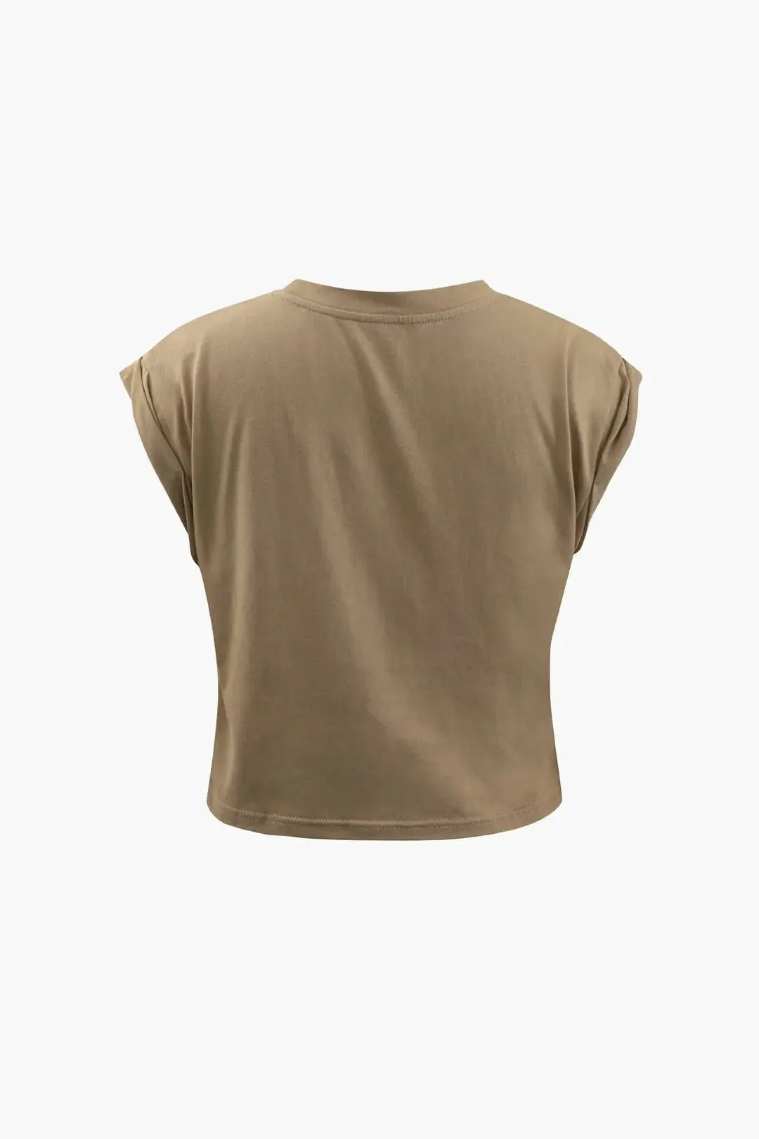 Delilah - Floral Print Knot Detail Woman's T Shirt