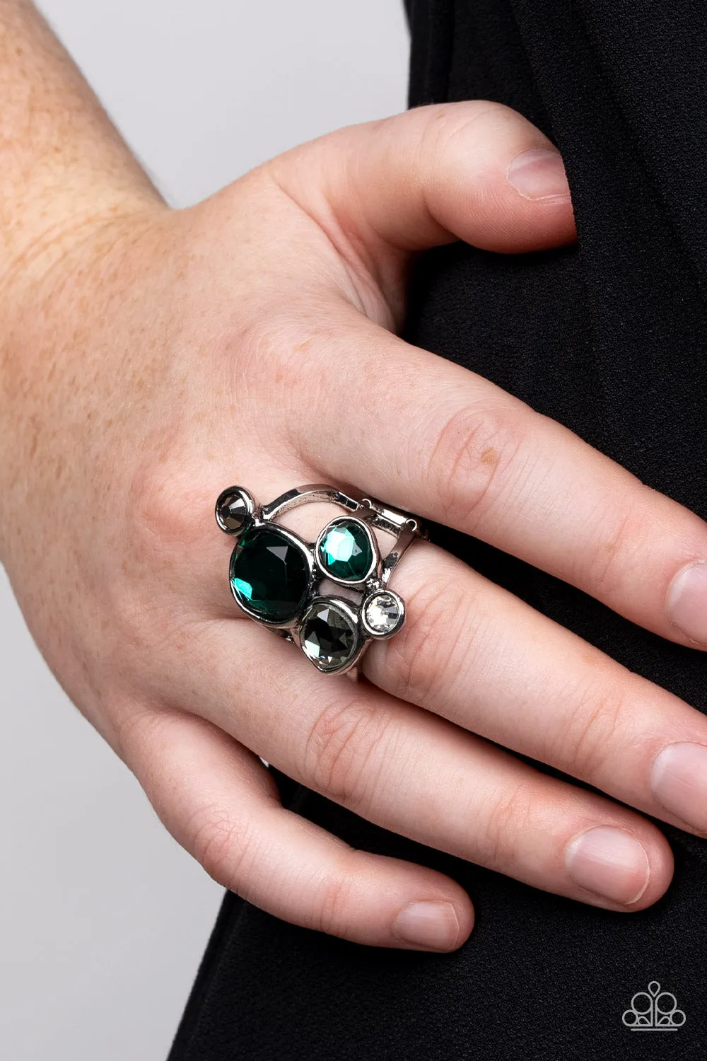 Demandingly Duchess - Green Ring - Paparazzi Accessories