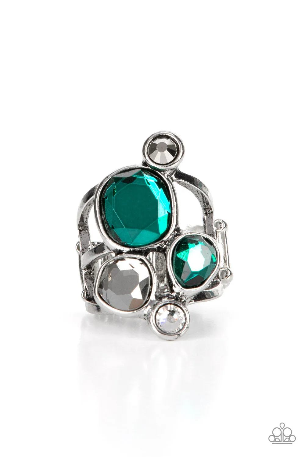 Demandingly Duchess - Green Ring - Paparazzi Accessories