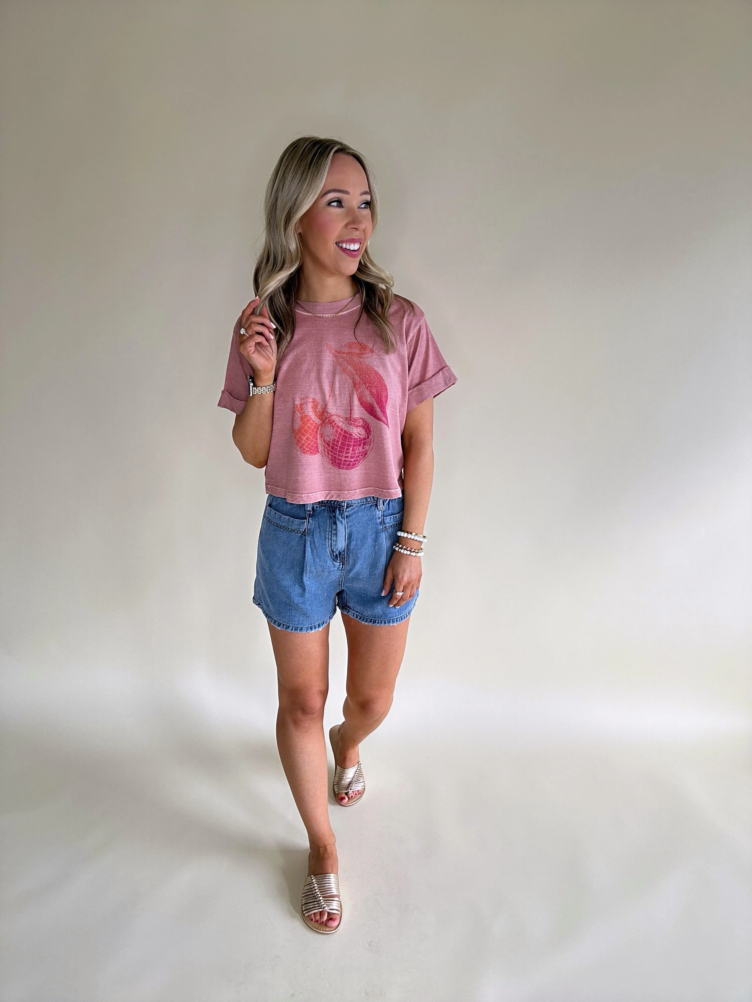 Disco Cherry Graphic Tee