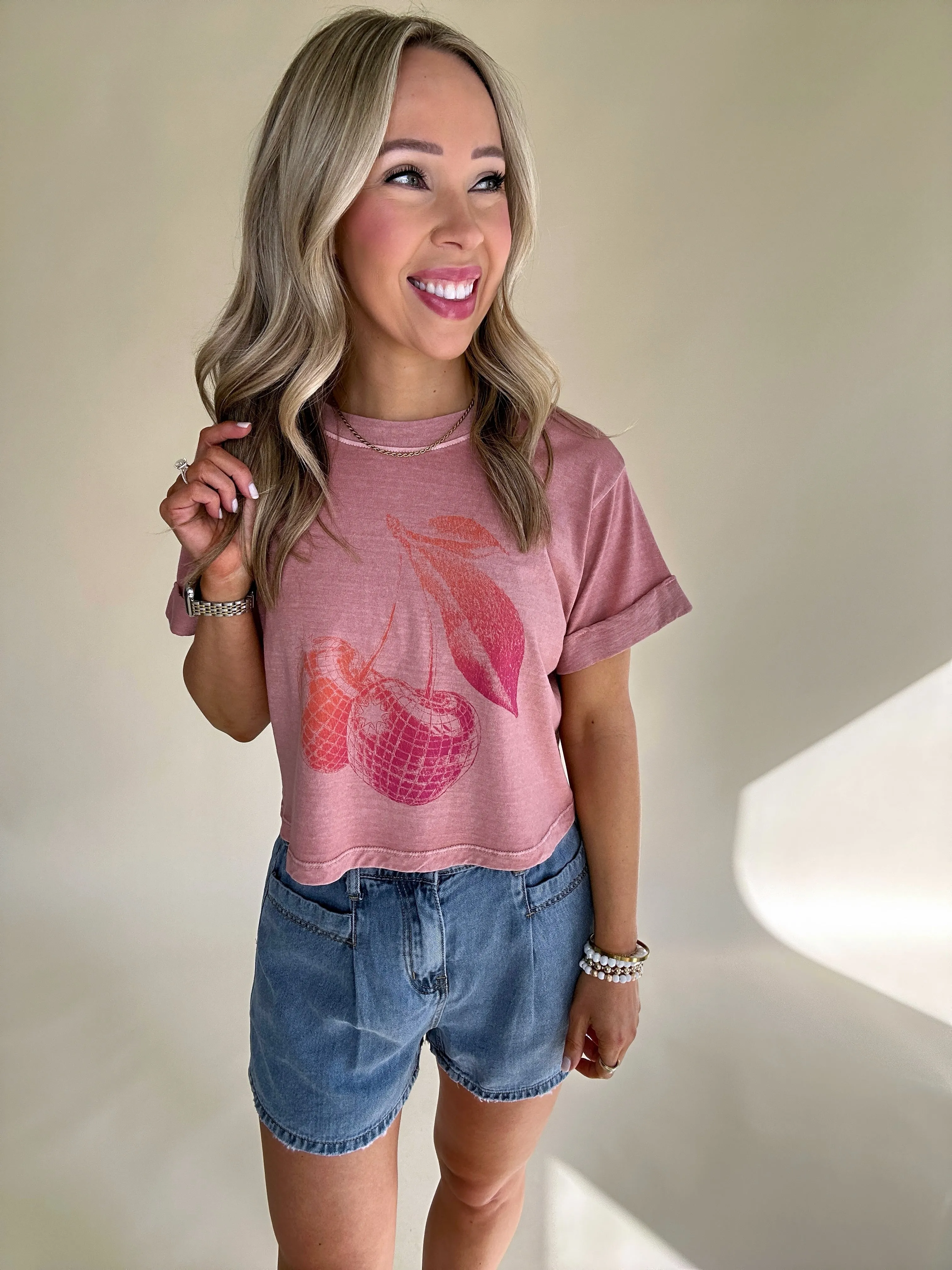 Disco Cherry Graphic Tee