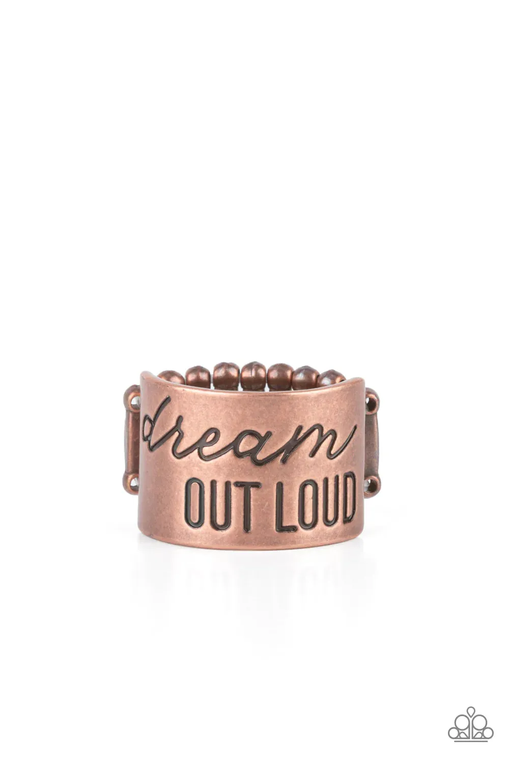 Dream Louder - Copper Ring - Paparazzi Accessories