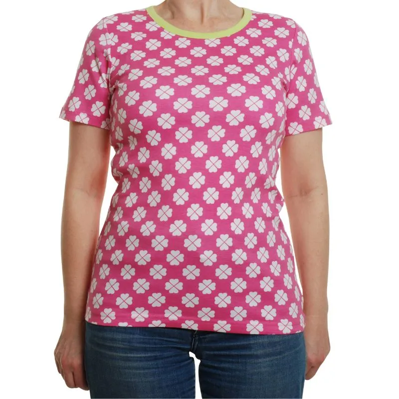 DUNS Sweden Adult Clover T-Shirt - Pink