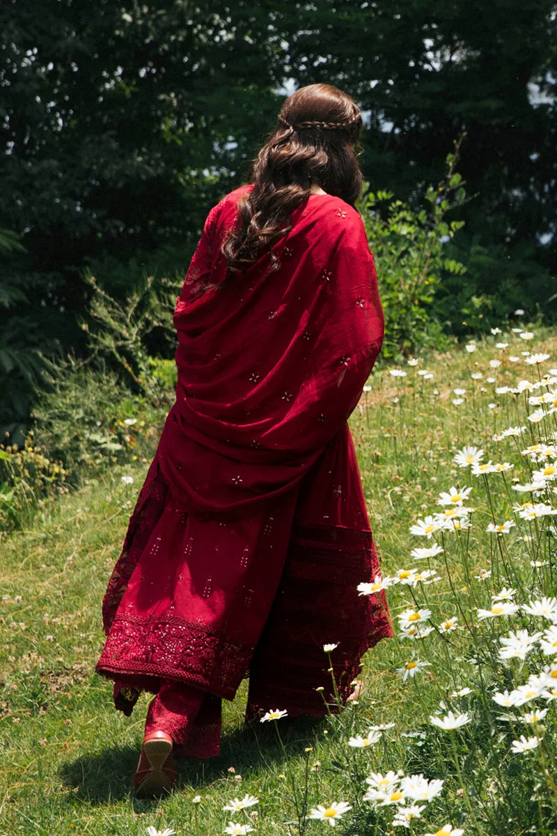 EB-07  REIGN | Qalamkar Rahi Luxury Festive Collection 2022 | Unstitched Embroidered Lawn Suits
