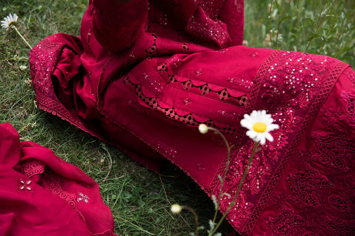 EB-07  REIGN | Qalamkar Rahi Luxury Festive Collection 2022 | Unstitched Embroidered Lawn Suits