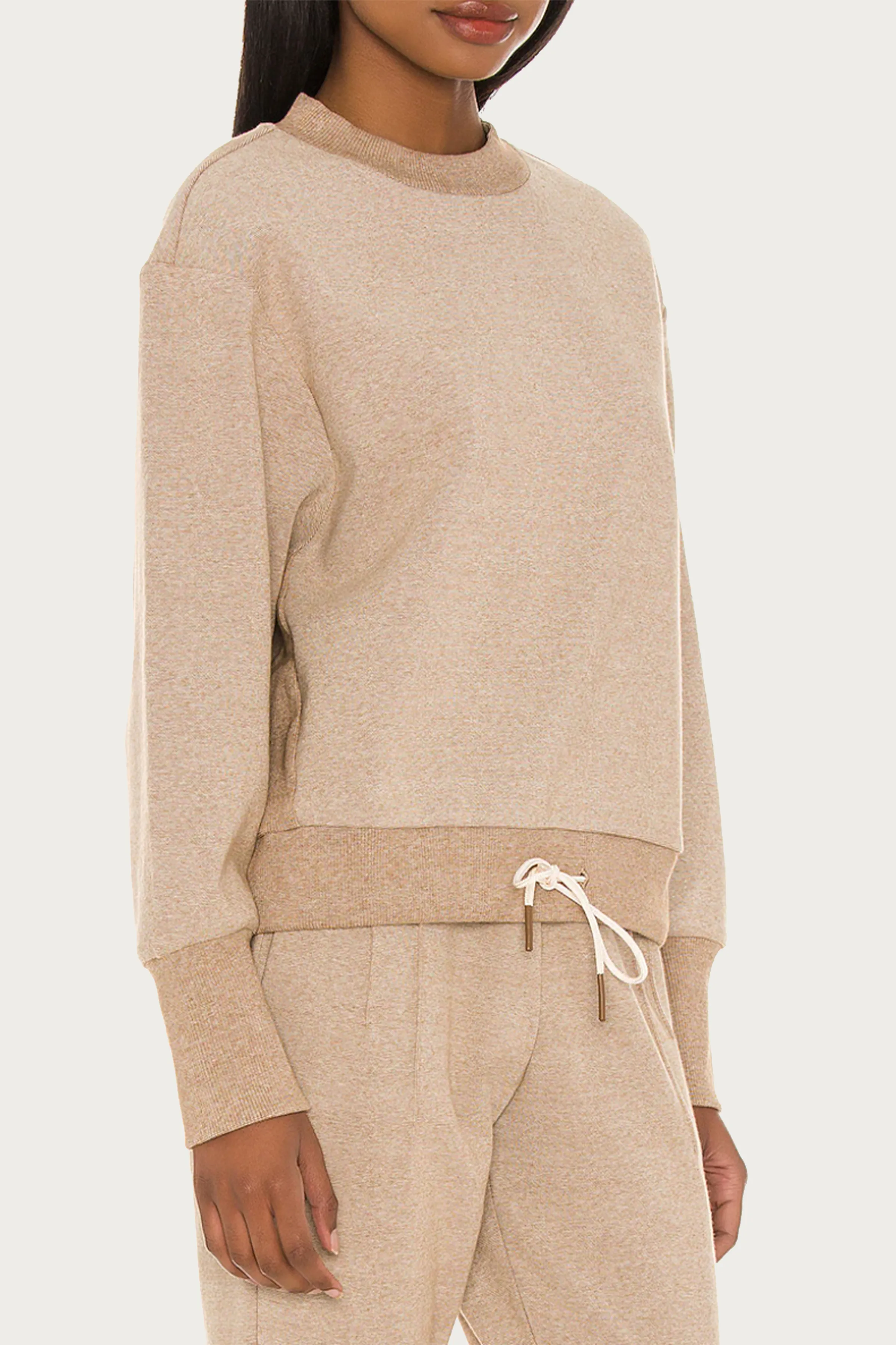 EDITH RIBBED PIQUE SWEAT