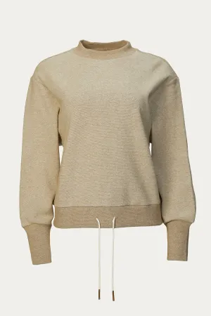 EDITH RIBBED PIQUE SWEAT