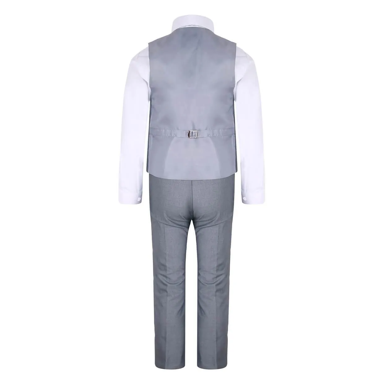 Edward - Mid Grey 5 Piece Boys Suit