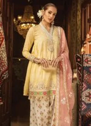 Elegant Punjabi Suit in Yellow Color #J6121
