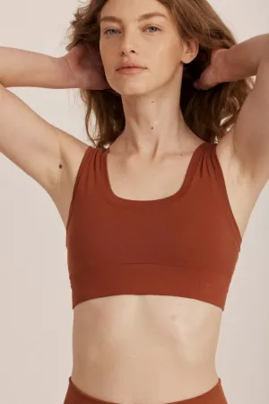 Essential Scooped Bralette - Cinnamon