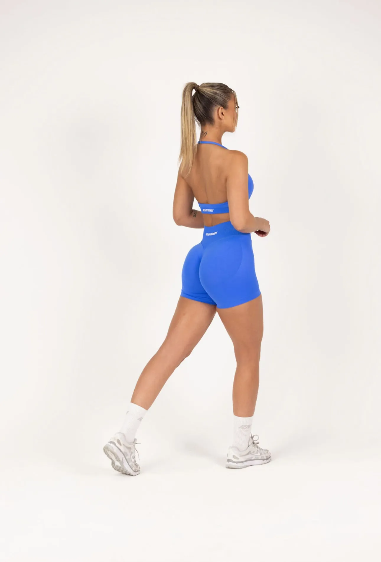 Essential Sports Crop - Blue