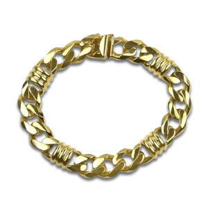 Estate 14K Yellow Gold Curb Link Bracelet